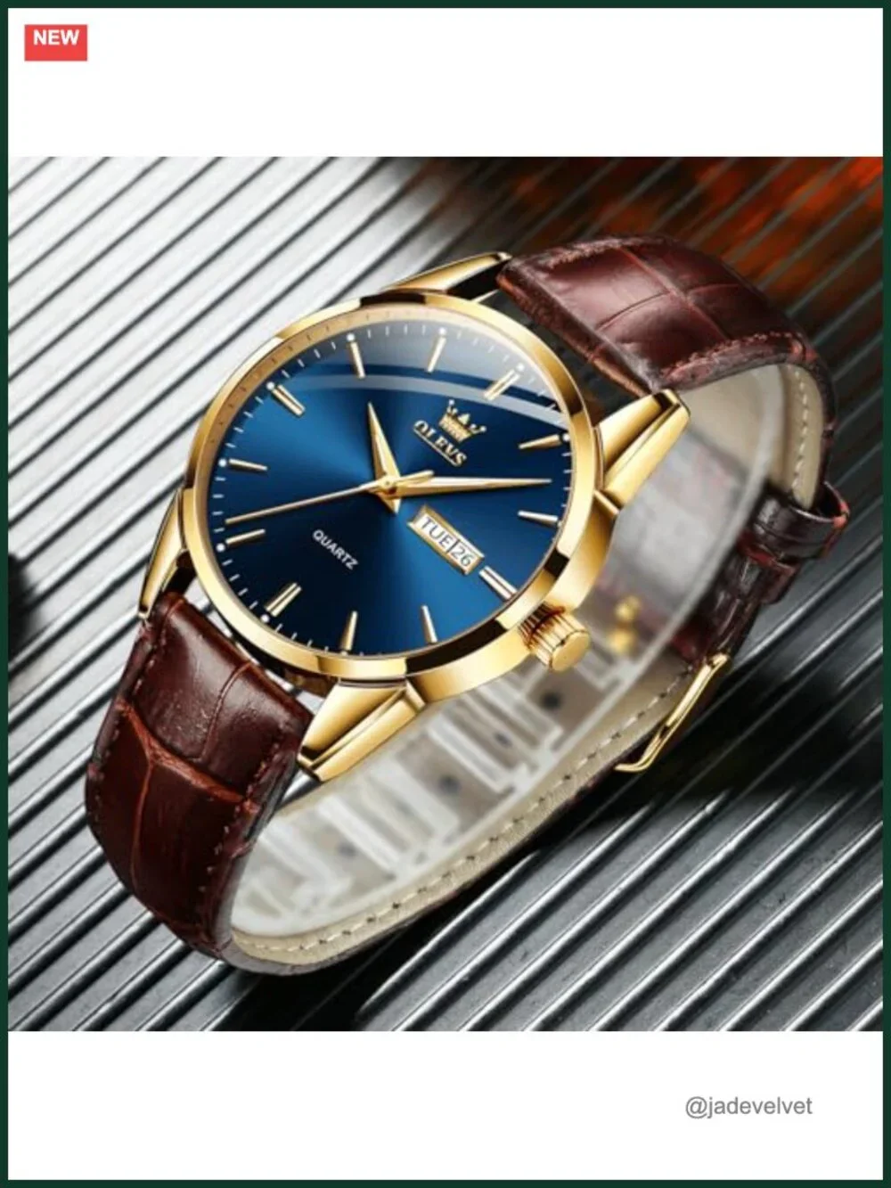 Men's Casual Leather Watch Minimalist Analog Quartz Wristwatch